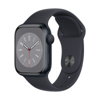 Apple Watch Series 8 GPS 41mm Midnight Aluminum Case with Midnight Sport Band